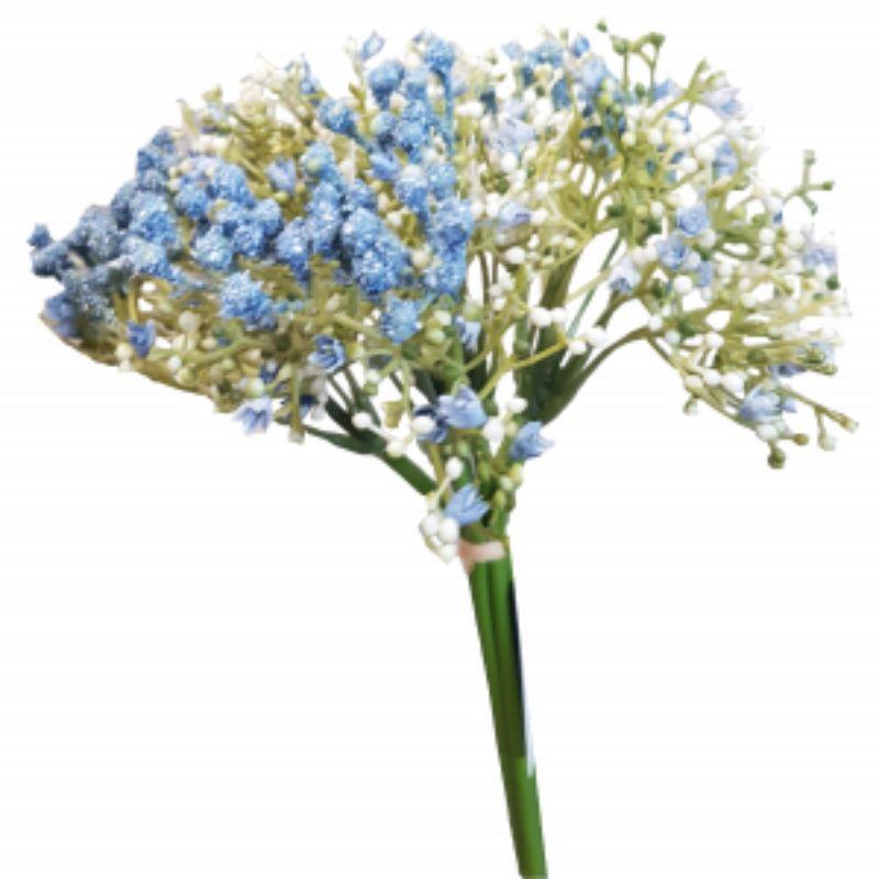 Blue Baby Breath Bouquet - 28cm
