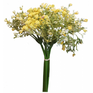 Yellow Baby Breath Bouquet - 28cm