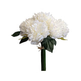 Load image into Gallery viewer, Frilly White Peony Bouquet by x 7 - 27cm
