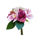 Load image into Gallery viewer, Pink &amp; White Rose Hydrangea Cymbidium Bouquet - 27cm
