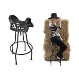 Load image into Gallery viewer, Antique Adjustable Horse Saddle Bar Stool - 95cm
