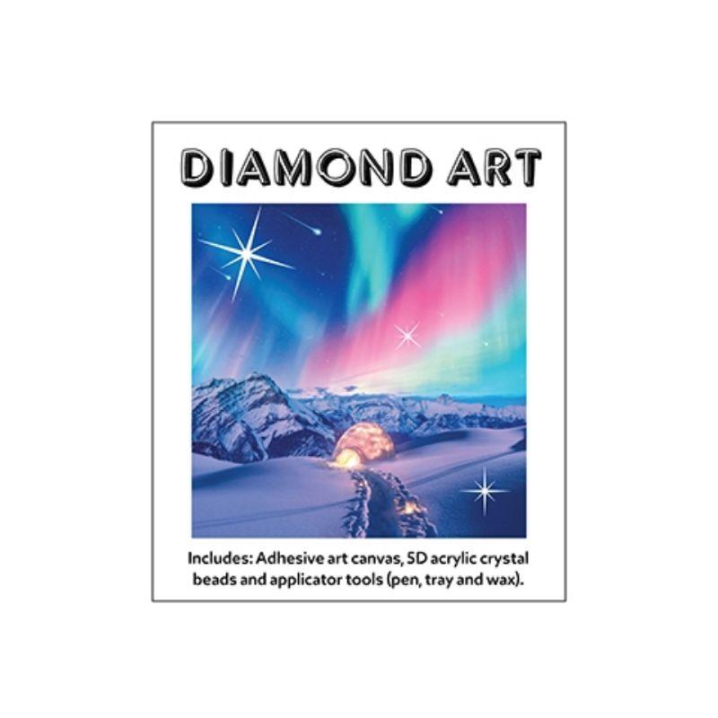 Northern Light & Snow 5D Diamond Art Kit - 30cm x 30cm