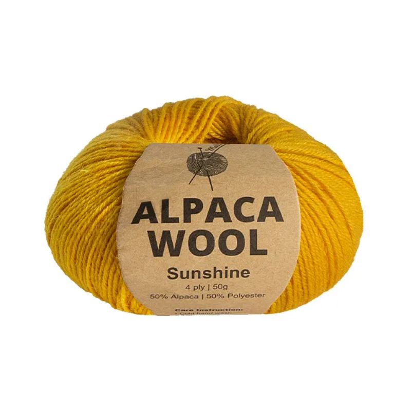 Sunshine Alpaca Wool Mix Yarn - 50g