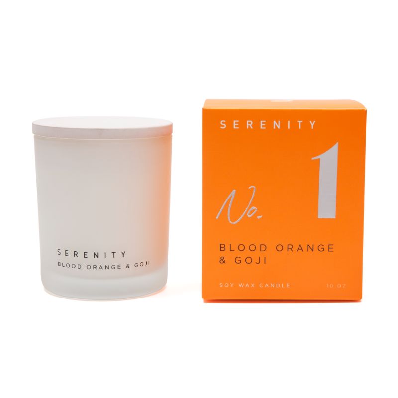 Serenity No.1 Blood Orange & Goji Soy Wax Candle - 283g