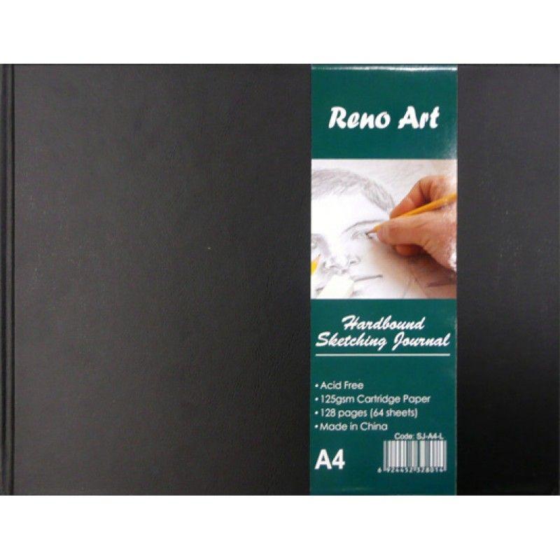 Premium Hardbound Landscape Sketching Journal A4 150gsm - 128 Pages