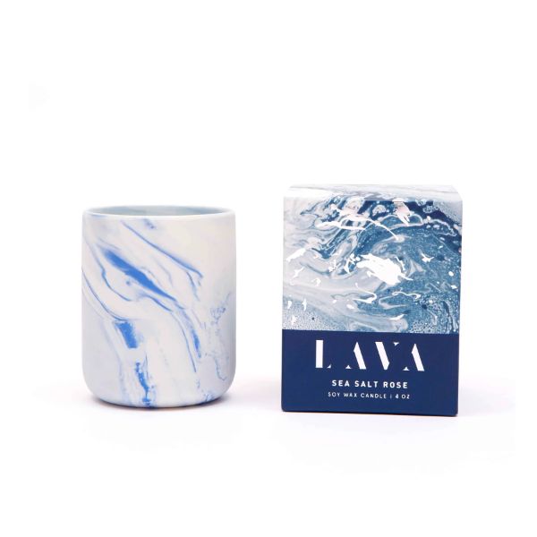 Lava Sea Salt Rose Soy Candle - 140g