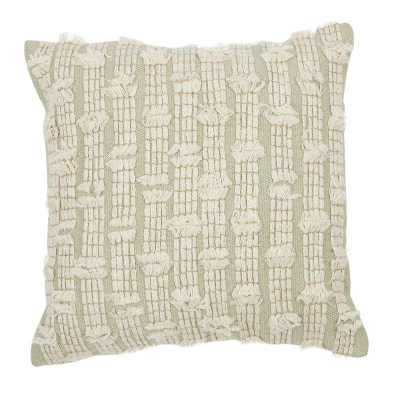 Ivory Mamie Cotton / Wool Cushion - 50cm x 50cm