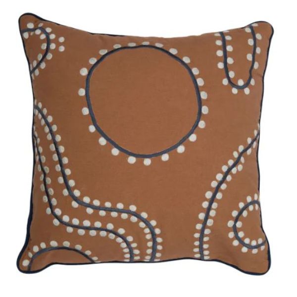 TIV Cotton Embroidery Cushion - 50cm x 50cm