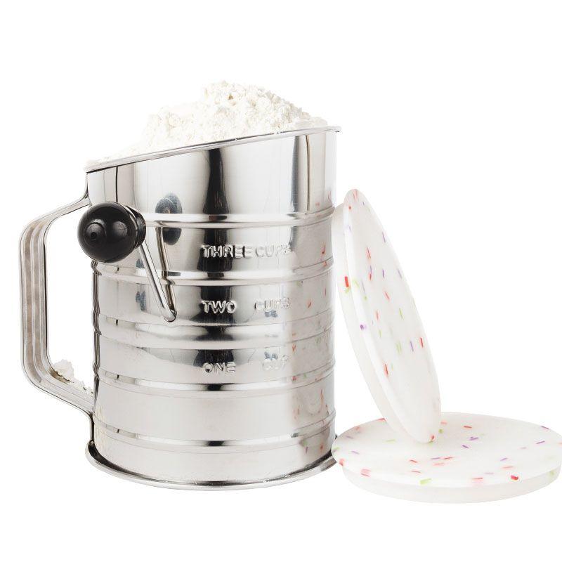 SPRINKS Flour Sifter with 2 Silicone Lids