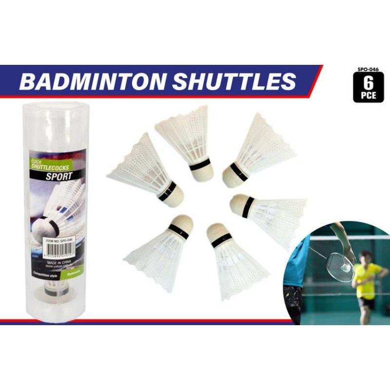 6 Pack Badminton Shuttles
