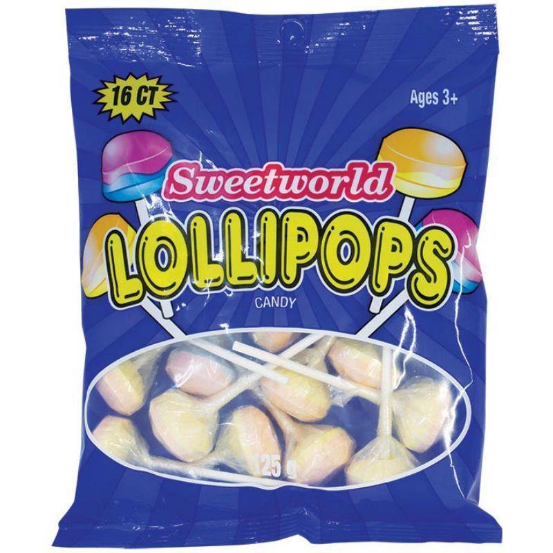 Sweetworld Lollipops - 125g - The Base Warehouse