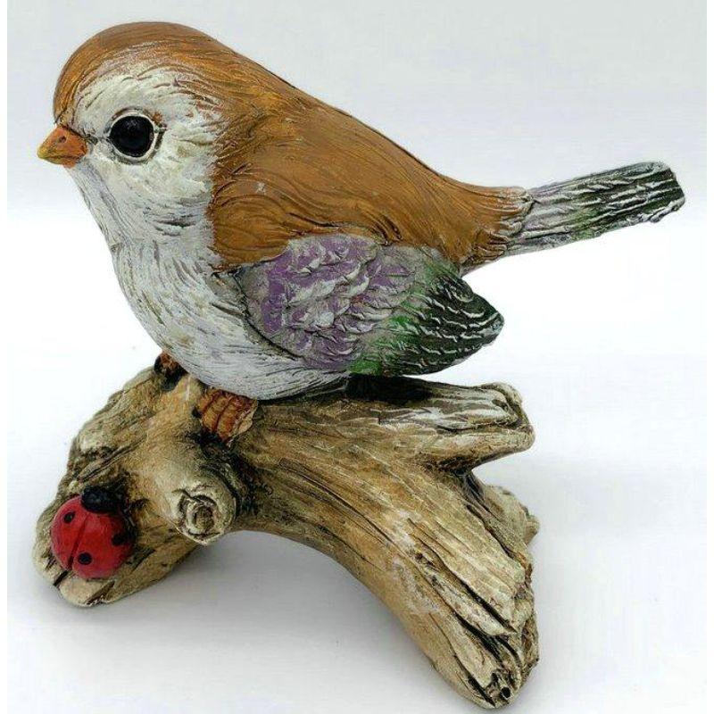 Trixta Bird Sitting on a Branch - 12cm