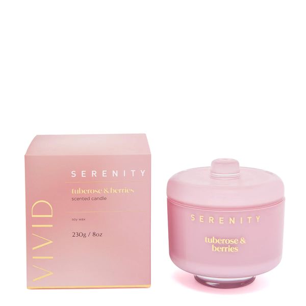 Vivid Serenity Tuberose & Berries Scented Candle - 230g