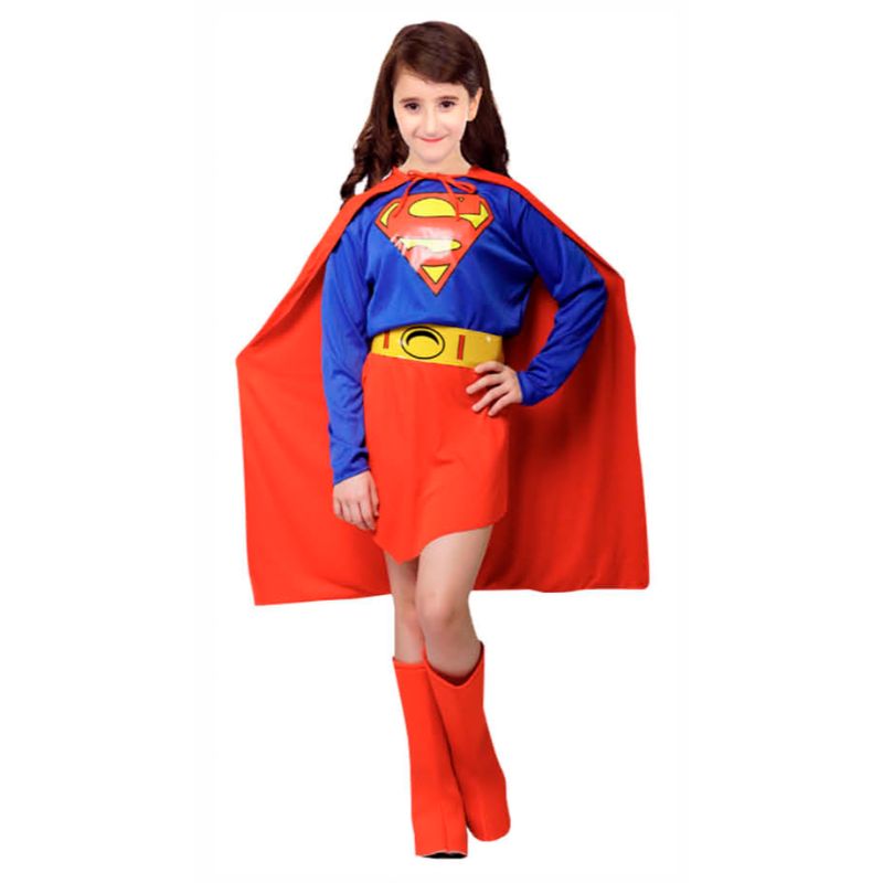 Kids Super Strong Girl Costume - Size 10-12 Years