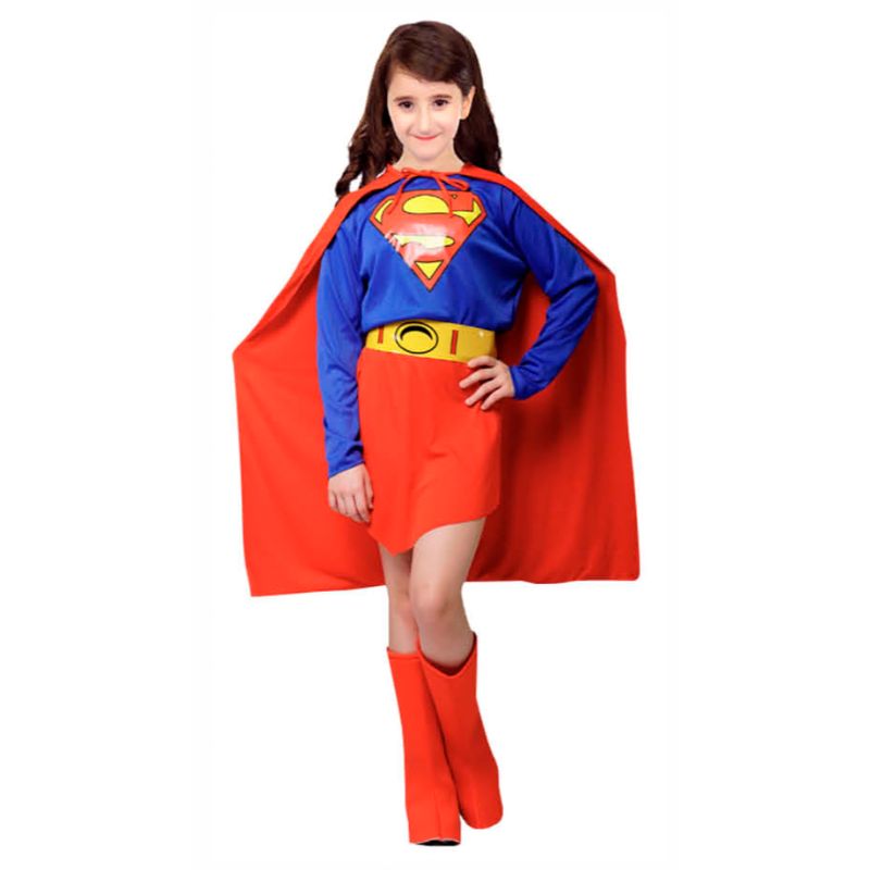 Kids Super Strong Girl Costume - Size 6-9 Years