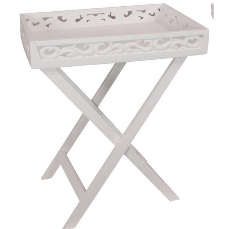 White Foldable Table - 35cm x 48cm