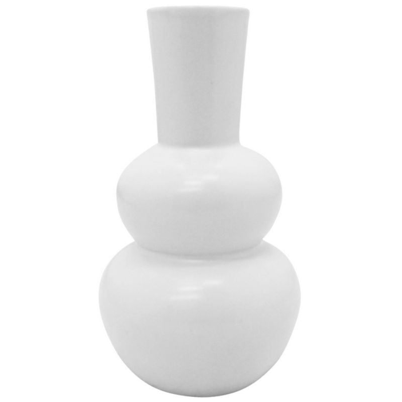 White Rackem Vase - 11cm x 20cm