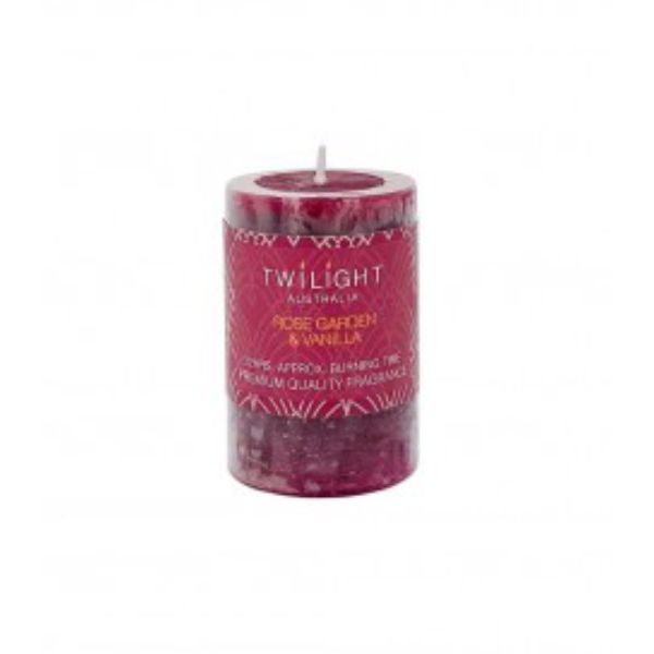 Twilight Frost Rose Garden & Vanilla Candle - 5cm x 7.5cm