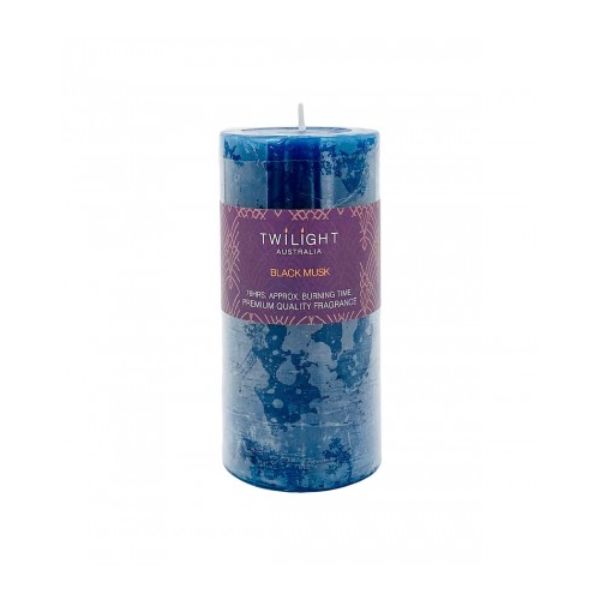 Twilight Frost Rose Black Musk Candle - 6.8cm x 14cm