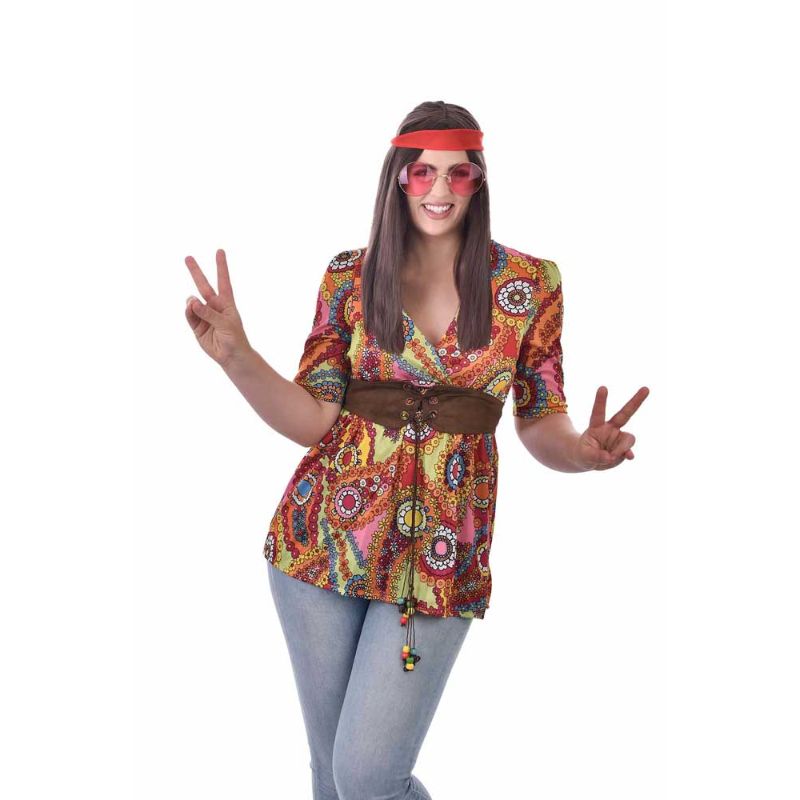 Adults Hippie Costume Shirt - Standard Size