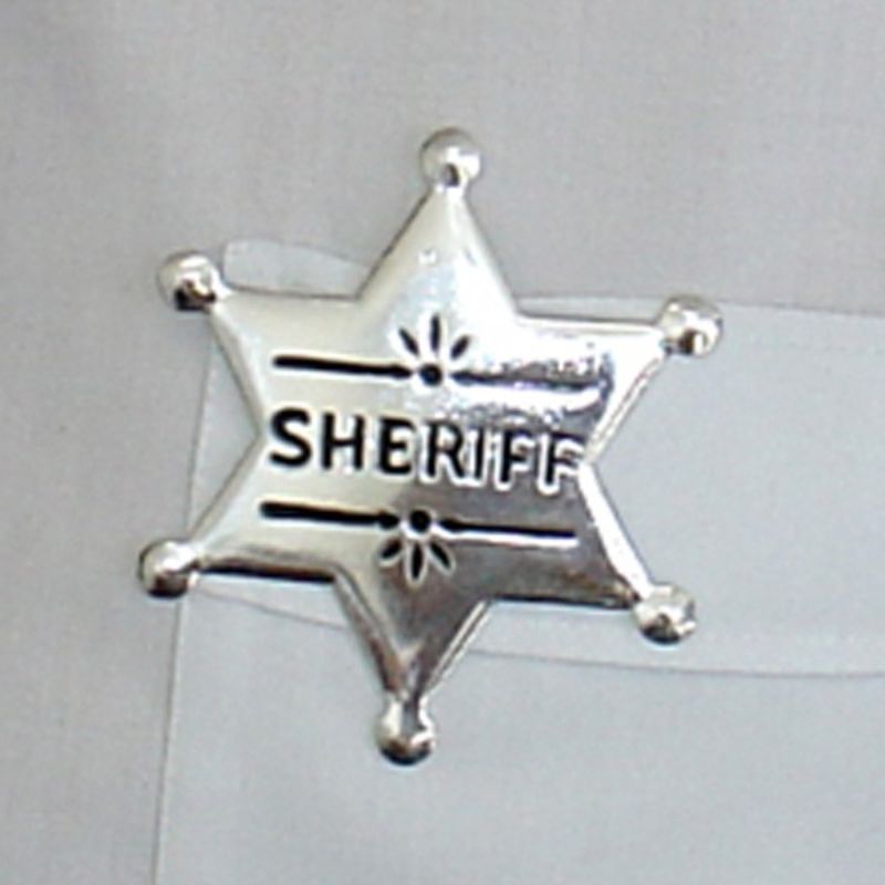 Silver Small Sheriff Badge