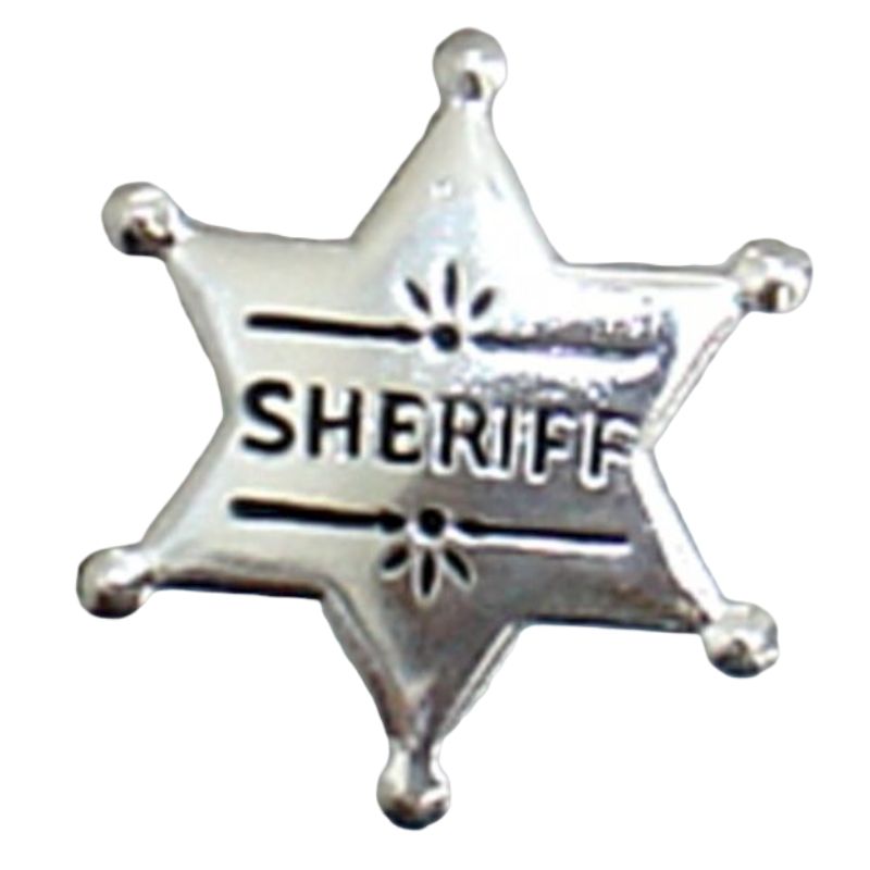 Silver Small Sheriff Badge