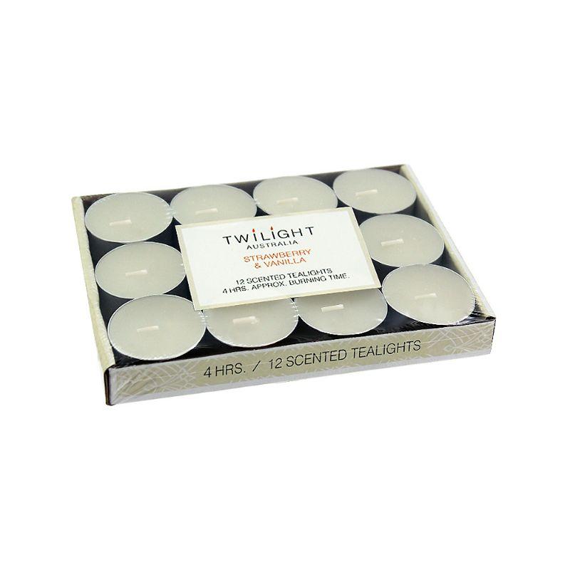 Twilight 12 Pack T-lite Candles Strawberry Vanilla
