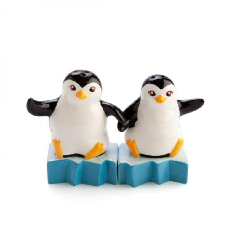 Penguin Island Salt & Pepper Set - 15cm x 5.5cm x 9.5cm - The Base Warehouse