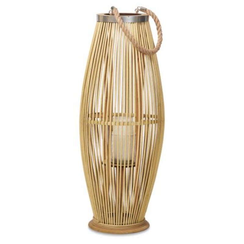 Natural Hanoi Bamboo Medium Lantern - 17cm x 29cm x 73cm