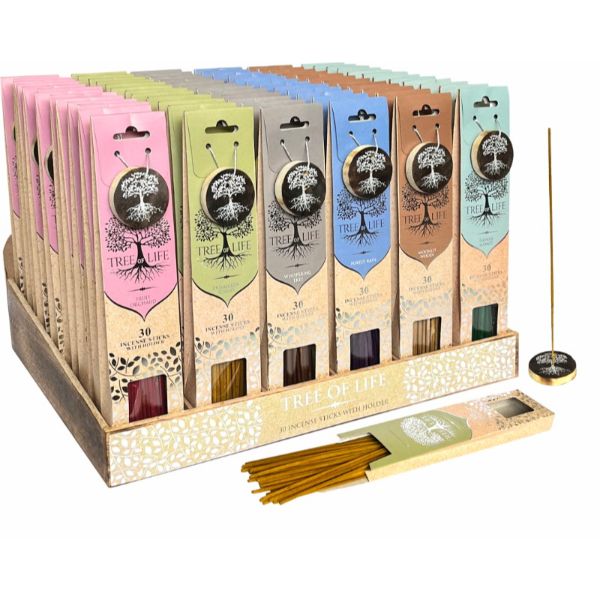 Tree of Life Incense Gift Pack with Incense Holder
