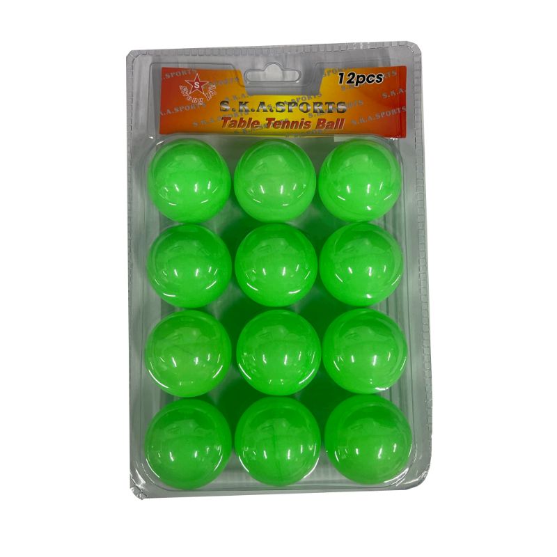 12 Pack Green Pingpong Balls