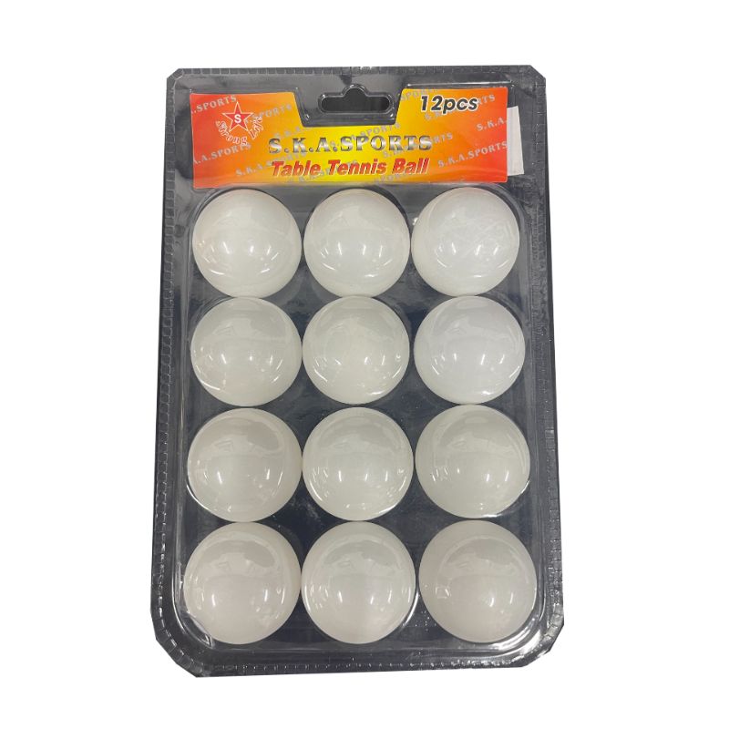 12 Pack White Pingpong Balls