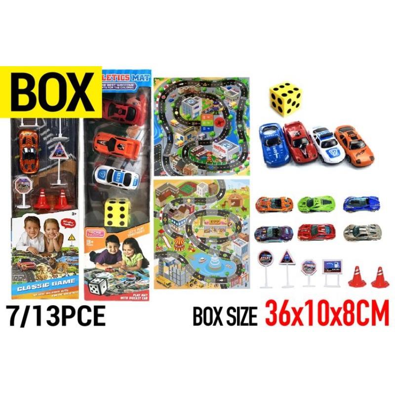 Playmat with Cars & Accessories - 80cm x 70cm