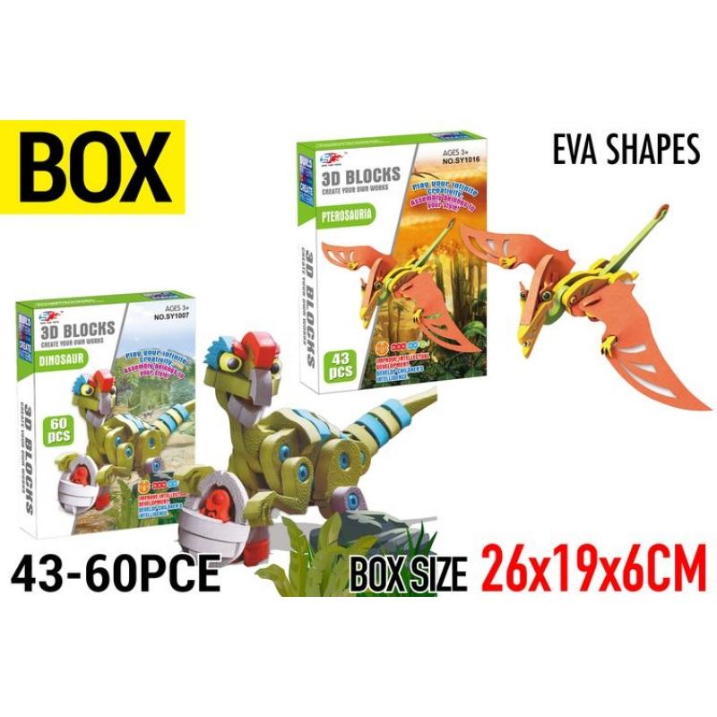 43-56 3D EVA Soft Shapes Build Set