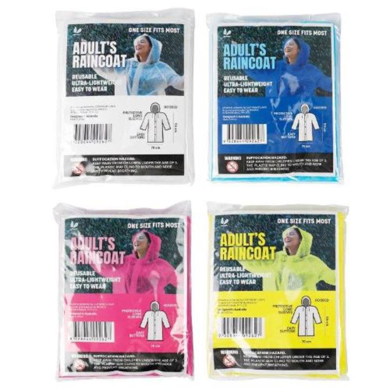 PVC Basic Adults Raincoat - One Size Fit Most