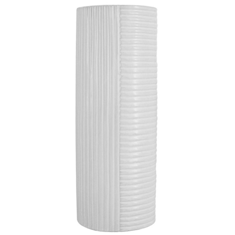 White Bi-Way Vase - 11cm x 30cm