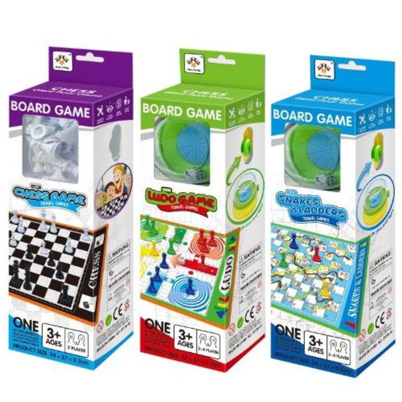 Family Board Game Window Box - 30cm x 9.5cm x 9.5cm