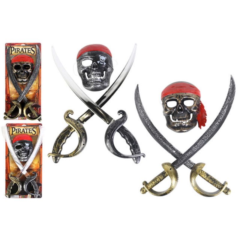Pirate Set With 2 Swords & 1 Facemask