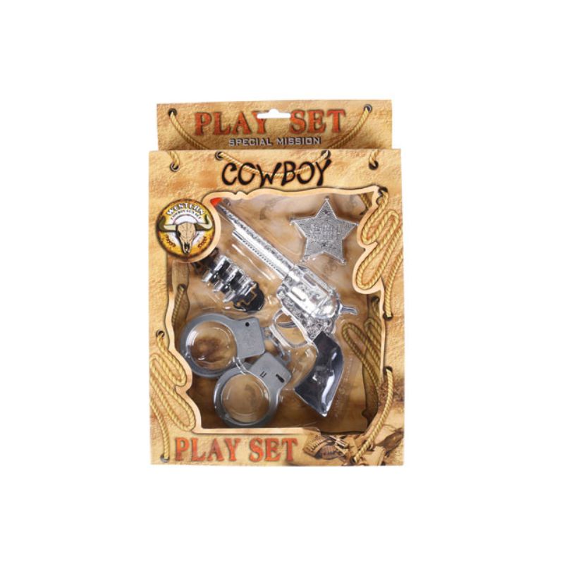 Cowboy Western Sheriff Play Set in Gift Box