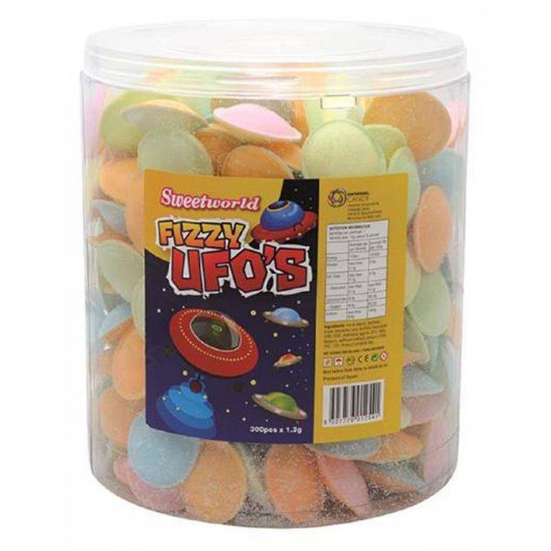 300 Piece UFO Shaped Fizzy Candy - The Base Warehouse