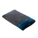 Load image into Gallery viewer, Medium Charcoal / Blue Primo Plush Pillow Bed - 90cm x 60cm
