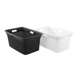 Load image into Gallery viewer, Boxsweden Ivy Weave 40L Family Laundry Basket - 59.5cm x 39.5cm x 27cm
