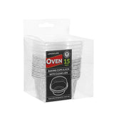 Load image into Gallery viewer, 15 Pack Round Foil Baking Cup with Plastic Lid - 8.5cm
