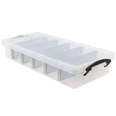 6 Section Clear Compartment Storer - 10L - The Base Warehouse