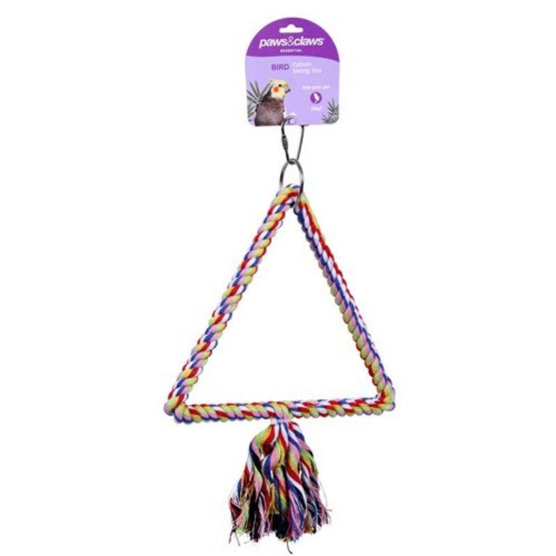 Cotton Swing Bird Toy - 20.5cm x 28cm - The Base Warehouse