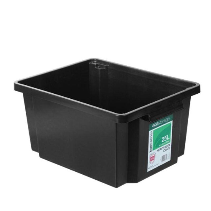 Heavy Duty Eco Storage Crate 25L - 44cm x 33.5cm x 22cm