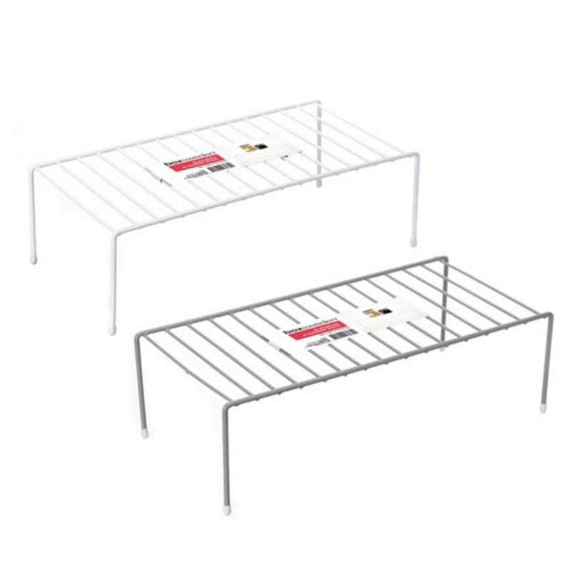 WIRE ELEVATED STORAGE RACK46X23X13.5CM 2 ASSTD