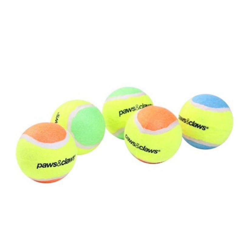5 Pack 2-Tone Pet Tennis Ball - 6cm
