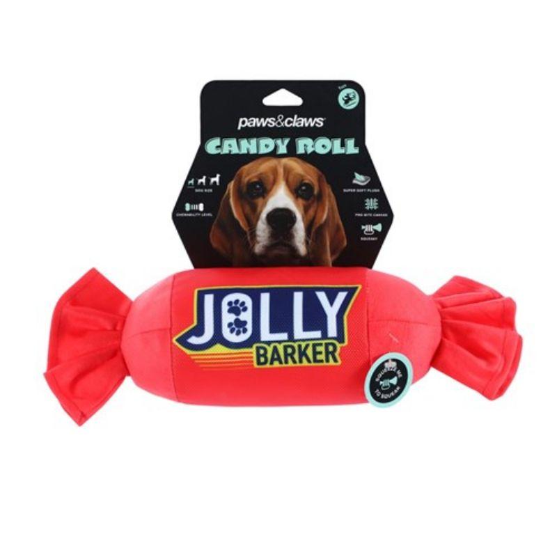 Candy Roll Jolly Barker Pet Toy - 28cm x 11cm