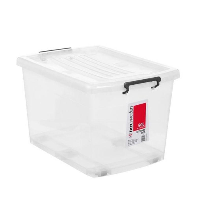 Boxsweden Transparent Storage Box - 90L | The Base Warehouse